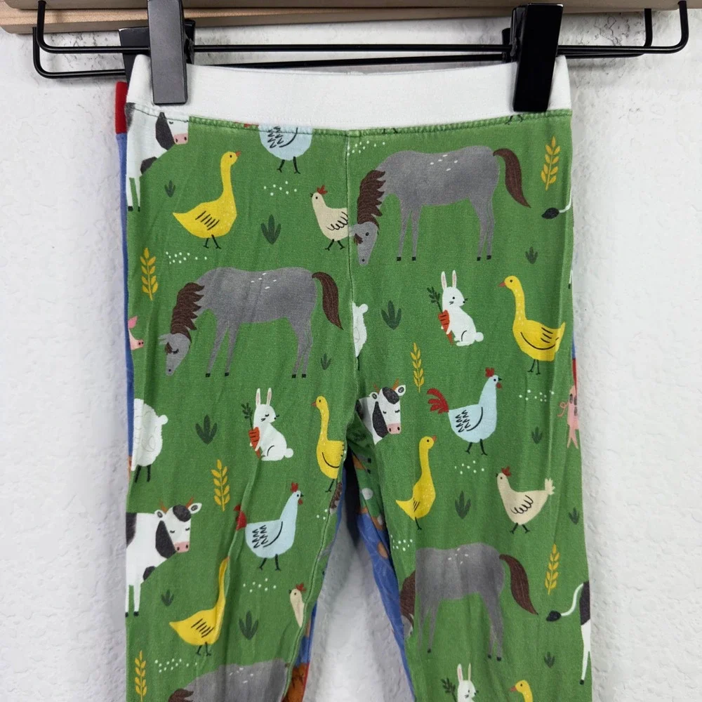 Little Sleepies PJ Pants‎ 2PC Bundle 2T 18-24M Bamboo Farm Animal Baseball